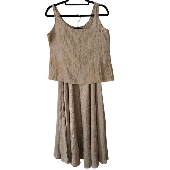 Gerard Darel Women's 100% Silk Two Piece Skirt & Sleeveless Top Set Size 40 M/L - Picture 1 of 8